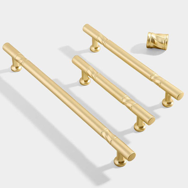 Brushed Brass Cabinet Handles Gold Dresser Knobs Pulls Cabinet Pulls